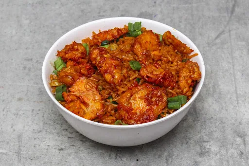 Chicken Ginger Capsicum Fried Rice [Serves 2]