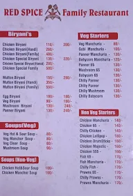 Red Spice Family Restaurant menu 7