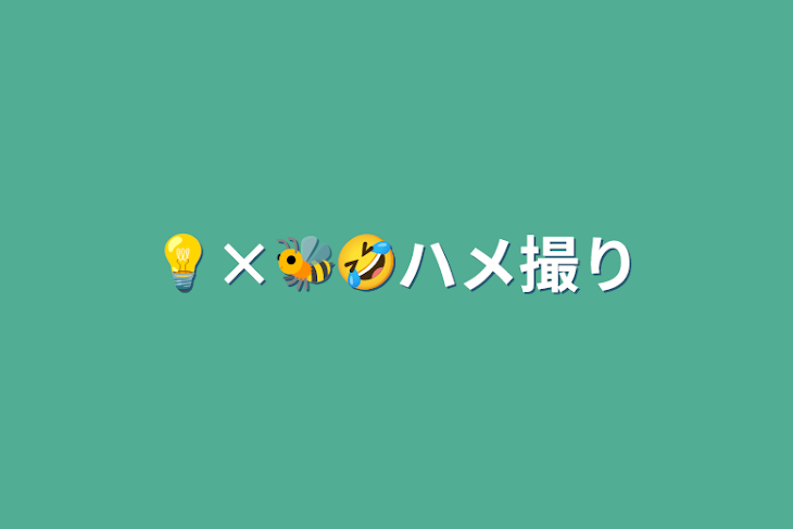 「💡×🐝🤣ハメ撮り」のメインビジュアル