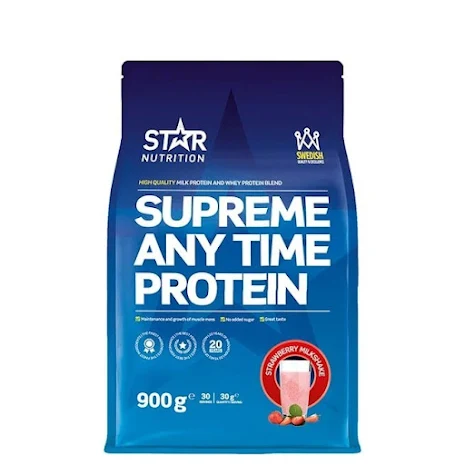 Star Nutrition Supreme Any Time Protein, 900g - Strawberry Milkshake