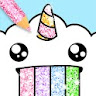 Kawaii Coloring Book Glitter icon