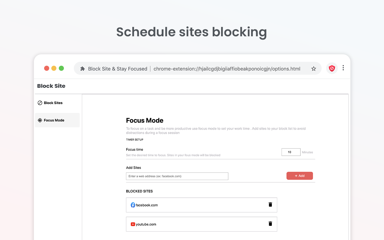 Block Site & Stay Focused Preview image 3