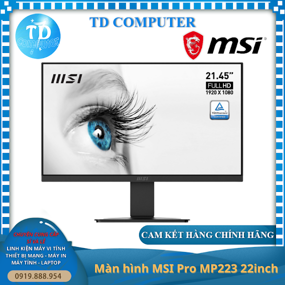 Màn Hình Vi Tính Msi Pro Mp223 ~ 22Inch (21.45" Full Hd Va, 100Hz, Hdmi + Vga) - Hàng Chính Hãng Dgw Phân Phối