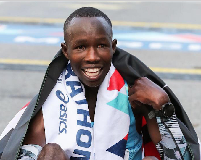 John Korir who placed third in Chicago Marathon on Sunday