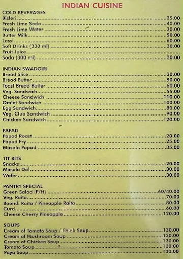 Magnum menu 