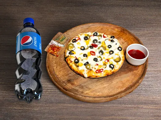 Veg Triple Tango Pizza [7 Inches]+Pepsi [600 Ml]