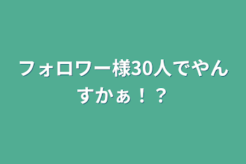 「フォロワー様30人でやんすかぁ！？」のメインビジュアル