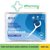 Tăm Chỉ Nha Khoa Dental Flossers Hộp 50 Chiếc Tiệt Trùng Sợi Chỉ Mảnh Epharmacy