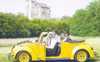 Volkswagen Käfer Cabrio (gelb) Rent Niederösterreich