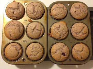 Pink Fresh Raspberry Muffins