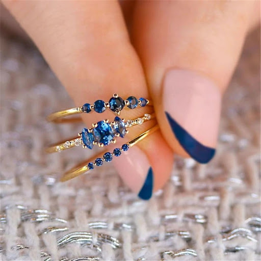 Title 2, S925 Sterling Silver Geometric Double Layer Dia...