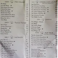 Say Cheese menu 1