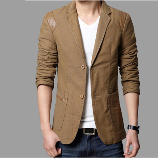 Title 4, New Slim Fit Cotton Suit Mens Casual Leather P...