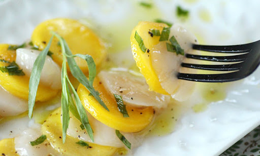Trio de carpaccio de poisson