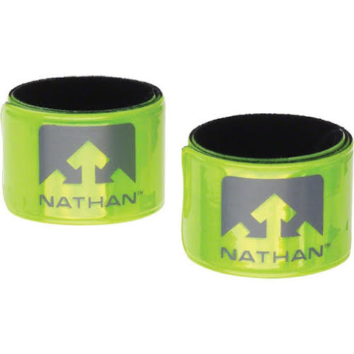 Nathan Reflex Reflective Snap Bands: Yellow; Pair