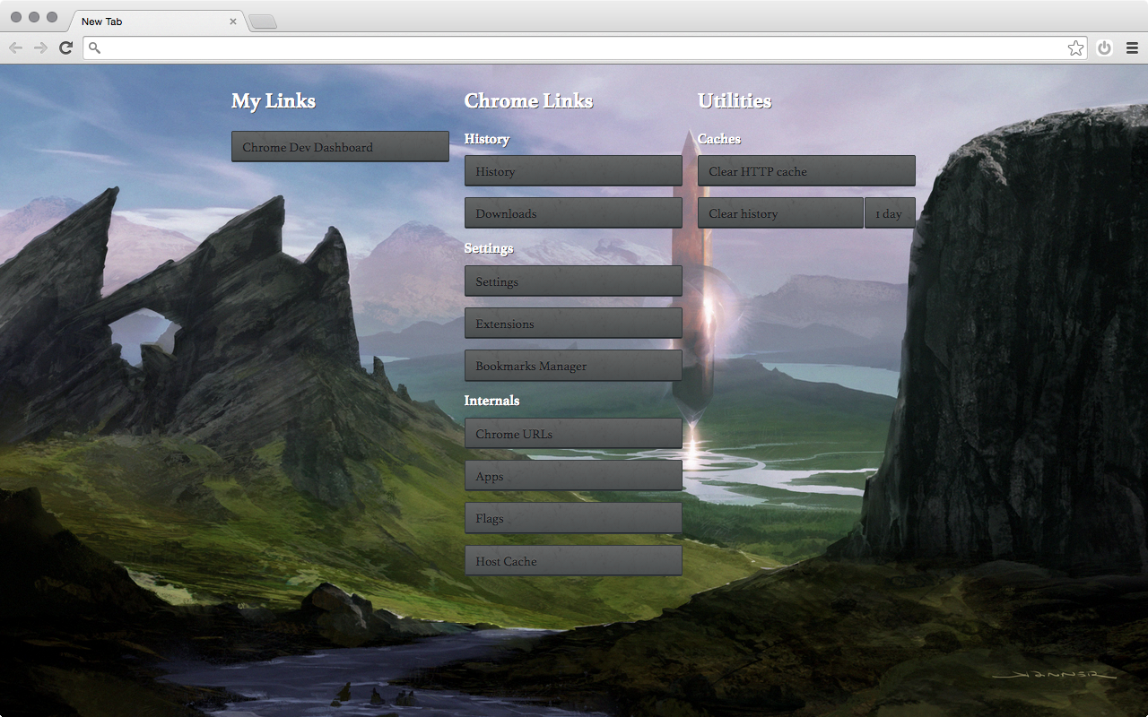 Lightweight New Tab Page Preview image 4