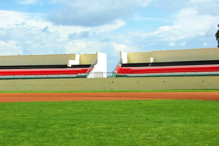 A section of the Kipchoge stadium in Eldoret that is being upgraded under supervision of KDF in preparation for the AFCON games