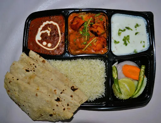 Kadhai Chicken Thali