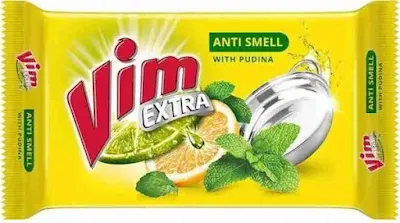 Vim Dishwash Bar Anti Smell With Pudina - 100 gm