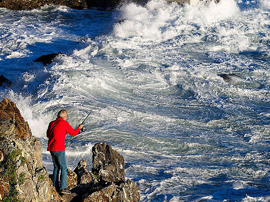 Il pescatore di embalse