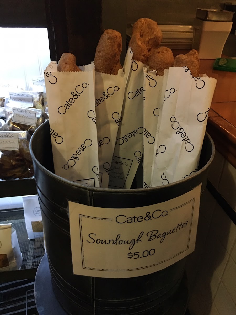 Sour dough bread at their pop up by the same owner