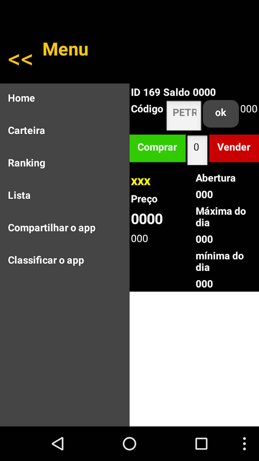 Bolsa de valores (simulador) Screen 2