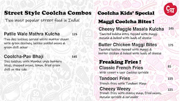 Coolcha Cult menu 