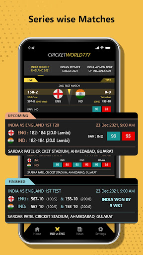 Screenshot Cricket World 777 - Live Line