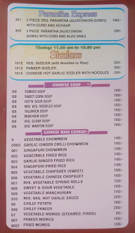 Nathu's Sweets menu 1