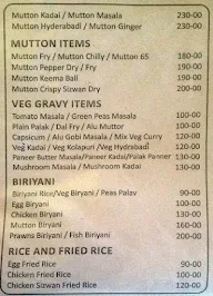 Dhana Lakshmi Family Restaurant menu 2