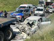 The scene of the crash on the N3.