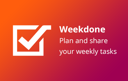 Weekdone - Plan and share your weekly tasks Preview image 0