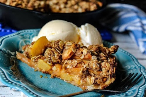 Iron Skillet Peach Cobbler