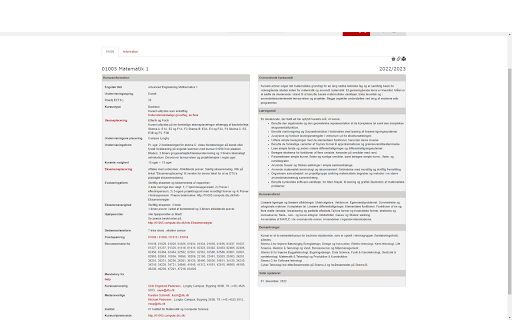 DTU Course Qualification