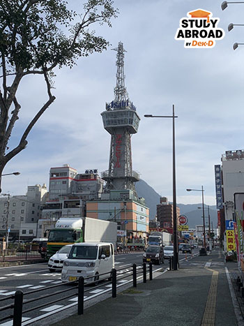 Beppu Tower  แลนด์มาร์กถนนเส้นหลักของเบปปุ