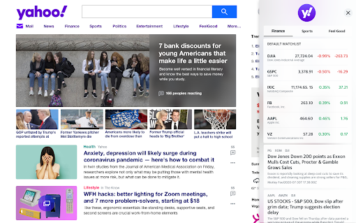 Yahoo Homepage