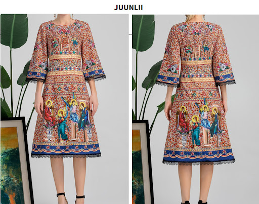 Title 5, Floral Dress Womens Korean-style Fashion Tempe...