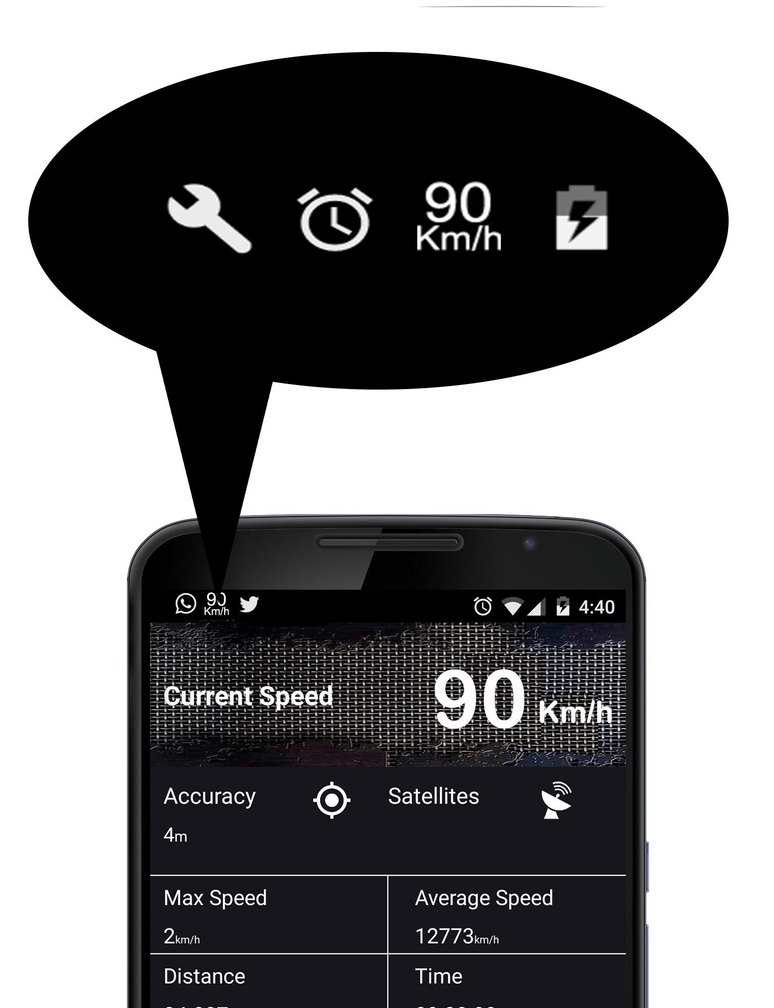 Android application GPS Speed Meter &amp; Speed Alert screenshort