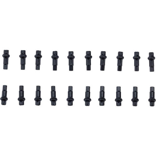 DT Swiss Squorx Pro Head Pro Lock Brass Nipples: 2.0x15mm, Box of 20 Black