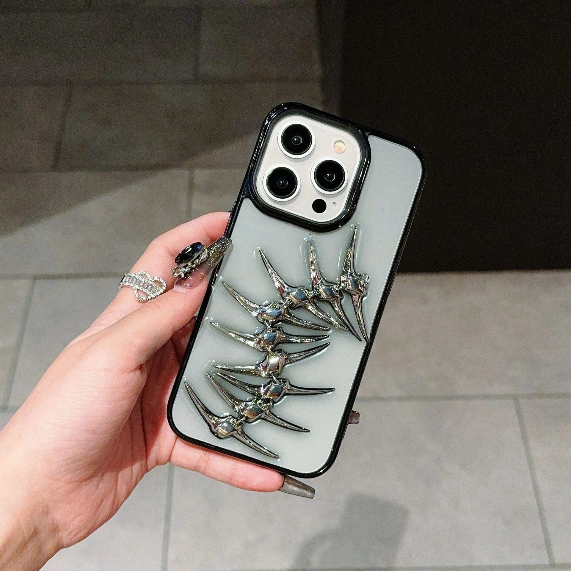 Title 9, Fishbone Epoxy Phone Case for iPhone 15 Pro Max...