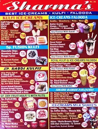 Pure Milk Sharma's Kulfi & Icecream menu 1