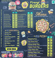 Firangi Burgers menu 1