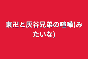 東卍と灰谷兄弟の喧嘩(みたいな)