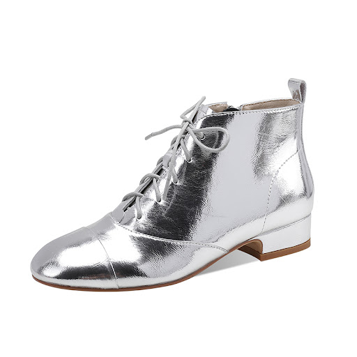 Title 2, Martin Boots 5 Hole Lace Up Low Block Heel, pro...