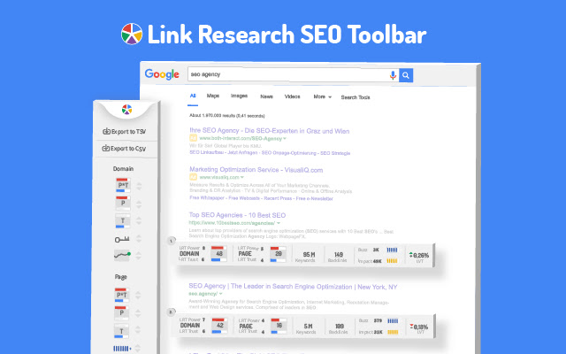 Link Research SEO Toolbar chrome extension