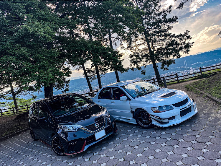ノートeパワーのノートニスモ・エボ7・日産・三菱・愛車撮影に関するカスタム事例の投稿画像2枚目