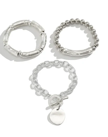 Bracelet Rond en Métal Style Ins Él - 3