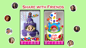 Happy Birthday Cake Frames Screenshot