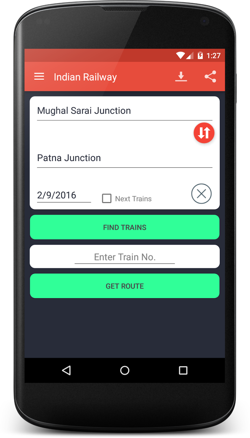 Indian Railway(Offline) Screen 2