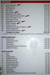 Dhananjayalu Stall menu 3